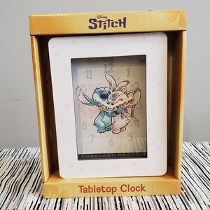 Disney Stitch and Angel Tabletop Clock